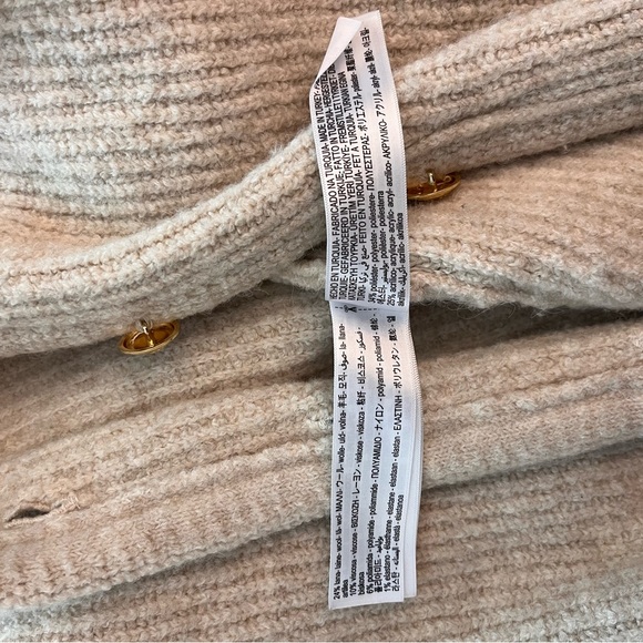 Women's Beige Cardigan Sweater - Picture 4 of 5